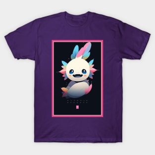 Cute Axolotl Anime Art Design | Cute Animals | Axolotl Hentaii Chibi Kawaii Design T-Shirt